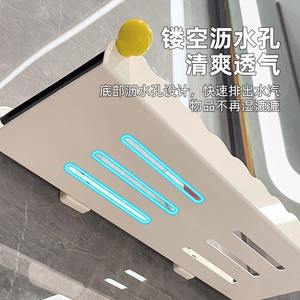 Étagère murale créative pour salle de bain, sans perçage, support de rangement durable pour toilettes et salle de bain, avec protection de 3 cm de hauteur - Product Image 2