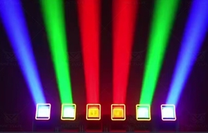 Luz de haz de 6 cabezales <span class=keywords><strong>Excalibur</strong></span> para interiores con luz de escenario LED giratoria RGBW de 6x60W para conciertos - Product Image 6