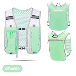 Gilet de course noir respirant et imperméable avec bandes réfléchissantes pour le jogging, le cyclisme et une utilisation occasionnelle - Product Image 4
