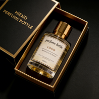 Flacon de Cologne en Verre à Succès avec Bouchon Métallique |   Flacon de parfum rond de luxe, possibilité d'ajouter un logo personnalisé, emballage en boîte cadeau