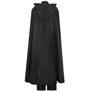 Halloween Jedi Knight Luke <span class=keywords><strong>Skywalker</strong></span> Cosplay Negro Batalla traje Top pantalones capa conjunto completo disfraz - Product Image 6