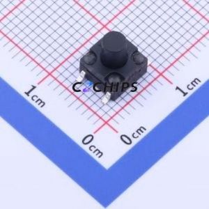 GT-TC120B-H075-L1 Tactile Switch SMD-4P,6.2x6.2mm Switch Single Pole Single Throw Round Button 2.5N Vertical Mount - Product Image 1