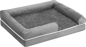 Роскошные ортопедические кровати для собак с эффектом памяти высокой плотности подушки для домашних животных диван-кровати водонепроницаемый съемный чехол OEM ODM - Product Image 3