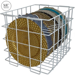 Estante de placa de metal para un fácil transporte y almacenamiento, capacidad para 12 estantes de placas de cargador (19,2 "X 14,8" X 14,4 ") - Product Image 1