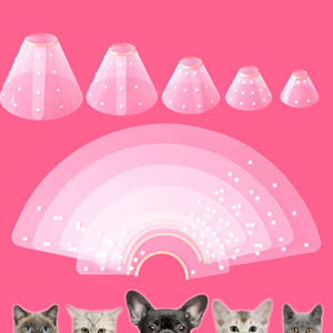 Kerah Pelindung Hewan Peliharaan Elizabeth, Desain Jepret Plastik Lembut, Kerah Pelindung untuk Anak Anjing dan Anak Kucing - Product Image 3