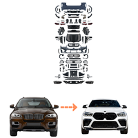 Hc para BMW X6 E71 2008-2014 Actualización a G06 LCI X6M 20-22 Kit de carrocería de estilo Venta de fábrica Old X6 a X6M Convertir parachoques de coche Retrofit