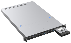 Boîtier de serveur 1U <span class=keywords><strong>19</strong></span> pouces peu encombrant avec 4 baies de disques pour les applications de calcul en périphérie - Product Image 2