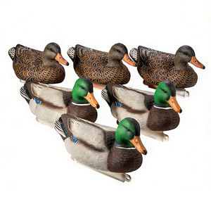 Décoy de canard colvert floqué en plastique de qualité chasse, type flottant, pour ornement de jardin ou de lac - Product Image 2