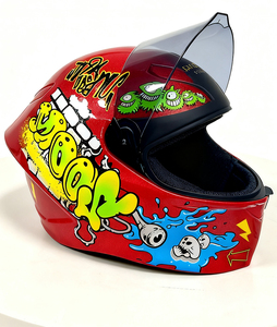 <span class=keywords><strong>Casque</strong></span> de moto <span class=keywords><strong>intégral</strong></span> <span class=keywords><strong>pour</strong></span> animaux de compagnie VIRTUE, nouveau modèle rouge mini mignon, avec coque en ABS et doublure en mousse - <span class=keywords><strong>pour</strong></span> chats, chiens et petits animaux - Product Image 3