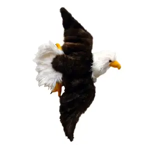 Peluche d'aigle <span class=keywords><strong>chauve</strong></span> américain vif, jouets d'animaux en peluche, peluche d'aigle en fourrure, jouet mural - Product Image 1