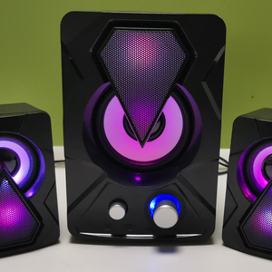 Ngoài Trời Trong Nhà Máy Tính Văn Phòng Máy Tính Bảng RGB Led 2.1 Backlit <span class=keywords><strong>Portable</strong></span> Home <span class=keywords><strong>USB</strong></span> Gaming Speaker Cho Máy Tính Xách Tay - Product Image 1