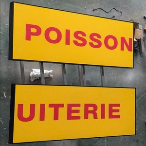 Led lightbox logo quảng cáo Acrylic hai mặt chiếu sáng Acrylic Hộp cửa đầu hộp đèn biển hiệu - Product Image 4