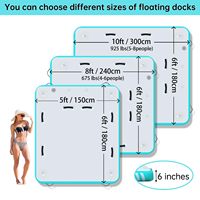 Tapis gonflable de plate-forme de dock de natation de plate-forme de dock flottant gonflable Offre Spéciale pour la partie de piscine