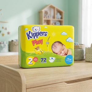 Pañales Desechables para Bebé Kippers Talla 2, Suaves, Transpirables, Alta Absorbencia, Paquete de 72 Unidades para Venta al Por Mayor - Product Image 2