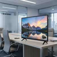 Televisor Inteligente LED Android de 24 Pulgadas con Pantalla Full HD, Pantalla Ancha, Monitor de Entretenimiento para Interiores, Carcasa Negra