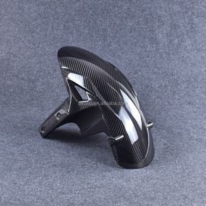 Guardabarros delantero de fibra de carbono, accesorio para <span class=keywords><strong>Kawasaki</strong></span> ZX6R <span class=keywords><strong>ZX</strong></span> <span class=keywords><strong>6R</strong></span> 100% <span class=keywords><strong>2019</strong></span> 2020 2021, Prepreg 3K, 2022 - Product Image 5