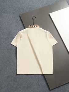 Camiseta de Manga Corta para Hombre, Estilo Casual, Corte Ajustado, 100% Algodón Transpirable, con Bordado en Lona de Color, para Dropshipping - Product Image 4