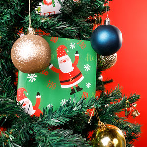 2024 Fabricante Venta caliente personalizado 80g papel de regalo 43*300 cm decoración de Navidad papel de regalo - Product Image 5