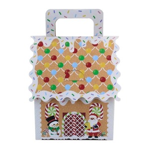 Party <b>gift</b> <b>box</b>, candy biscuit, donut <b>box</b>, <b>Christmas</b> party paper <b>box</b> with handle, customizable according to needs - Product Image 2