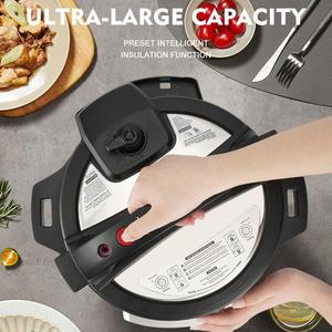 <strong>Smart</strong> 6L Electric Pressure Cooker with Non-Stick <strong>Pot</strong> &amp; Multi-Function Rice Cooker for Home Kitchens - Product Image 6
