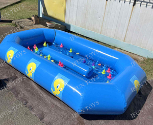 Piscine gonflable de canard de pêche <span class=keywords><strong>d</strong></span>'<span class=keywords><strong>étang</strong></span> de finition de canard de jeu de carnaval de partie <span class=keywords><strong>d</strong></span>'amusement <span class=keywords><strong>d</strong></span>'enfants avec la pompe à eau - Product Image 2