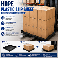 Feuille de glissement en plastique HDPE certifiée ISO - Optimisation de l'espace pour la logistique et l'entrepôt