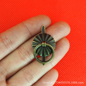 Tirador de cajón de estaño verde antiguo de 19 mm, duradero, con diseño rústico - Product Image 4