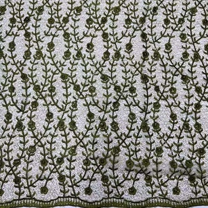 Tulle en maille non tissée de haute qualité avec des motifs de points et de croix pour les robes de mariée et les accessoires, style africain - Product Image 5