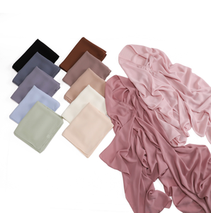 Jilbab en Tencel, Ensemble de vêtements Tesettur, Hijab Tie-Dye, Tissu africain fleuri, Foulard tubulaire modeste, Tudung, Bandana Tulip pour femme en gros - Product Image 5