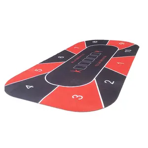 180*90mm Texas Hold'em Rubber Play Mat for Casino