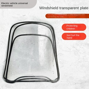 Mới xe điện phía trước kính chắn gió phổ HD nổi bật trong suốt PVC 2.0mm dày đạp xe máy kính chắn gió - Product Image 4