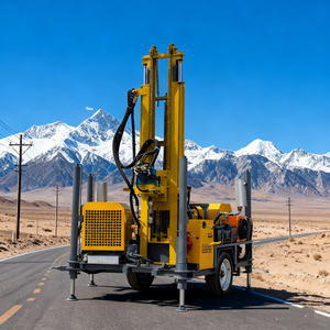 Rig Pengeboran Sumur Air Hidrolik Portabel 100m, Laris Manis, 22hp, Dapat Disesuaikan - Product Image 4