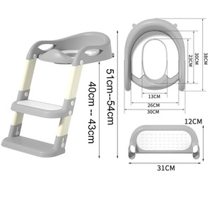 Baby Potty <strong>Seat</strong> With Ladder Potty Training plastic <strong>Toilet</strong> Kids Boys Girls baby folding <strong>Toddlers</strong> Potty Ladder - Product Image 2