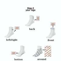 Individuelles Logo Atmungsaktive Crew-Socken Damen Herren Unisex Gewebte Stickerei Herbst Radsport Sport Niedrige Mindestbestellmenge