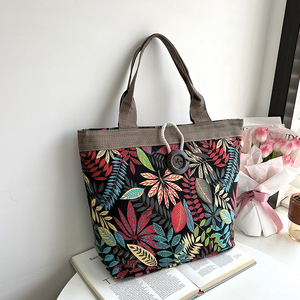Bolsa de lona feminina, bolsa de lona barata para mulheres, sacola com bolso e zíper, nova moda, atacado, 2023 - Product Image 6