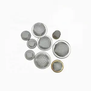 Stainless Steel Dome Shape Filter Cap Brass Rimmed Wire Mesh Filter Strainer Cap