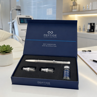 Boîte cadeau magnétique personnalisée de luxe pour stylo à peptides, emballage rigide pour flacon avec insert en EVA, OEM
