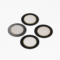 Disque d'actionneur piézoélectrique bimorphique SWT 34,5 mm à double face avec fils de connexion rouge-noir pré-soudés