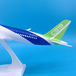 Prototipo <span class=keywords><strong>Comac</strong></span> de 30 cm con Luz LED, <span class=keywords><strong>COMAC</strong></span> C919 1/130, Modelo de Avión de Resina Fundida a Presión con Soporte de Exhibición, Coleccionable - Product Image 3