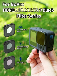 Filtro de Liberación Rápida UV CPL de Densidad Neutra ND8 ND16 ND32 ND64 para Cámara de Acción GoPro <span class=keywords><strong>Hero</strong></span> 13 12 <span class=keywords><strong>11</strong></span> 10 9 <span class=keywords><strong>Black</strong></span> - Product Image 1