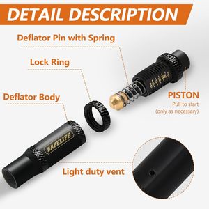 OEM निर्माता कम दबाव 0-30psi 4x4 ऑफरोड सहायक उपकरण एयर डाउन टायर डिफ्लेटर गेज सेट - Product Image 2