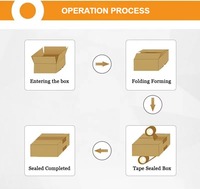 Scelleuse automatique électrique de petits cartons FXC4050XF avec convoyeur latéral à bande adhésive pour l'emballage de vêtements et de boissons