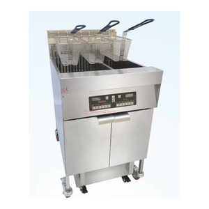 อุปกรณ์ <span class=keywords><strong>KFC</strong></span> หม้อทอดไฟฟ้าแบบตั้งพื้น ร้านอาหารฟาสต์ฟู้ด 12 ช่อง; แผงควบคุมคอมพิวเตอร์  รถเข็นกรองน้ำมัน 4 ถัง ความจุ 56 ลิตร - Product Image 5