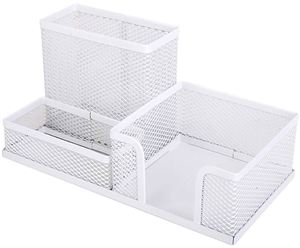 Mesh Pen Holder - Multipurpose <b>Large</b> Capacity Office Supplies with Sticky Notes Holder Mesh <b>Desk</b> Organizers - Product Image 4