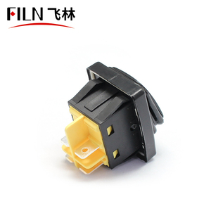 FILN Factory Outlet KCD4 saklar <span class=keywords><strong>Rocker</strong></span>, berbentuk perahu tahan air 30A arus tinggi 4-Pin dengan lampu LED - Product Image 4