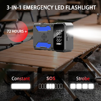 Démarreur de voiture portable multifonction 26640mWh 3000A de crête, batterie externe, pompe à pneus, compresseur d'air 150PSI, éclairage LED