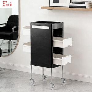 Chariot de salon T0165 avec logo/couleur personnalisés, chariot à 4 tiroirs, roues silencieuses de 3 pouces, livraison directe pour <span class=keywords><strong>studio</strong></span> de beauté - Product Image 3