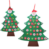Calendrier de l'Avent en forme de maison, décoration murale 60x90cm, 24 poches, compte à rebours de Noël suspendu, imprimé couleur, ornement de Noël
