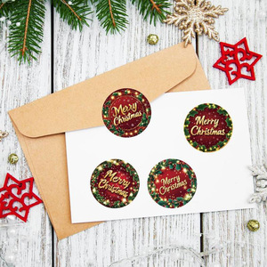 Etiquetas Adhesivas Navideñas Personalizadas ODM/OEM, Etiquetas Adhesivas de Muñeco de Nieve de Dibujos Animados, Etiquetas Adhesivas de Sellado Navideñas - Product Image 6