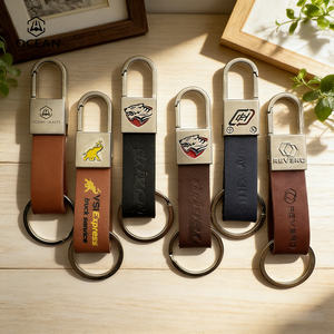 Porte-clés en cuir de qualité supérieure, directement de l'usine, moderne et luxueux, avec breloque - Product Image 3